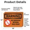 Signmission No Smoking Beyond This Point OSHA Warning Sign, Vinyl Decal, 18in W x 12in L, 2PK OS-2PACK-WS-D-1218-L-12710 - alternate 4